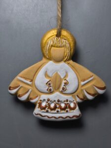 Янгол маленький класичний (7 см. золотавий)